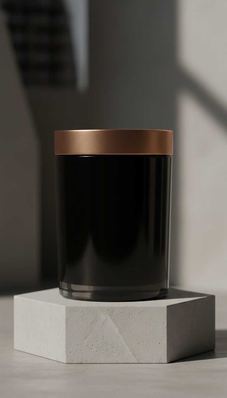 Manhattan Nightfall Onyx Glass Candle