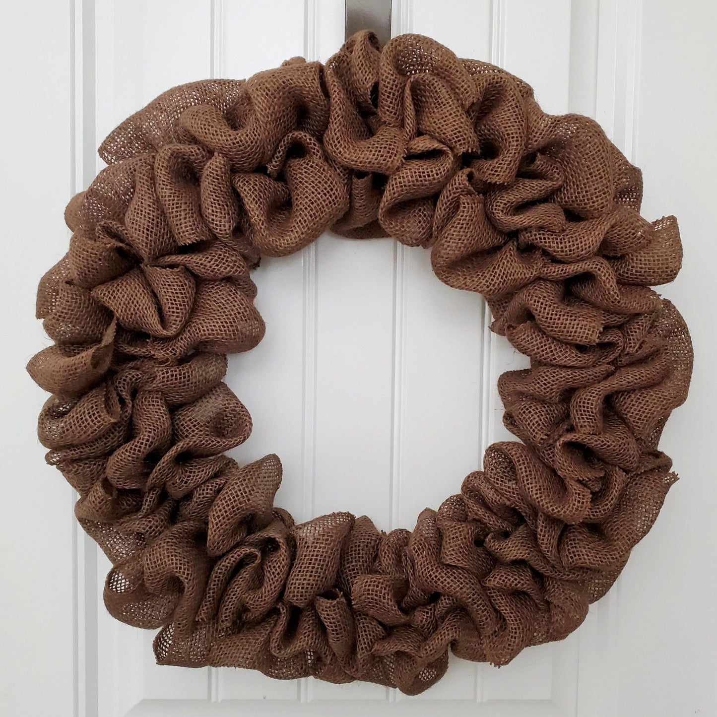 Chocolate Burlap Wreath - Soul of a Home