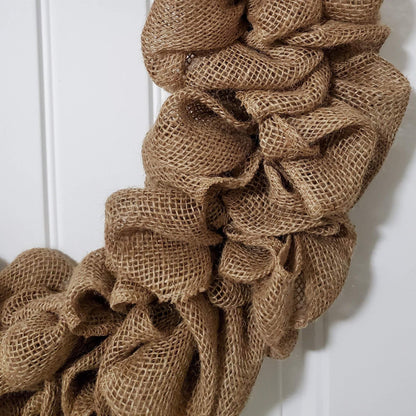 Natural Burlap Wreath - Soul of a Home